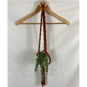 Hand Made Egyptian Cotton Plant Hanger - orange